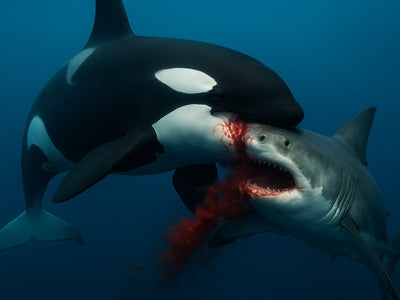 Killer Whales Hunting and Mutilating Great Whites for Their Testicles, Livers, and Stomachs