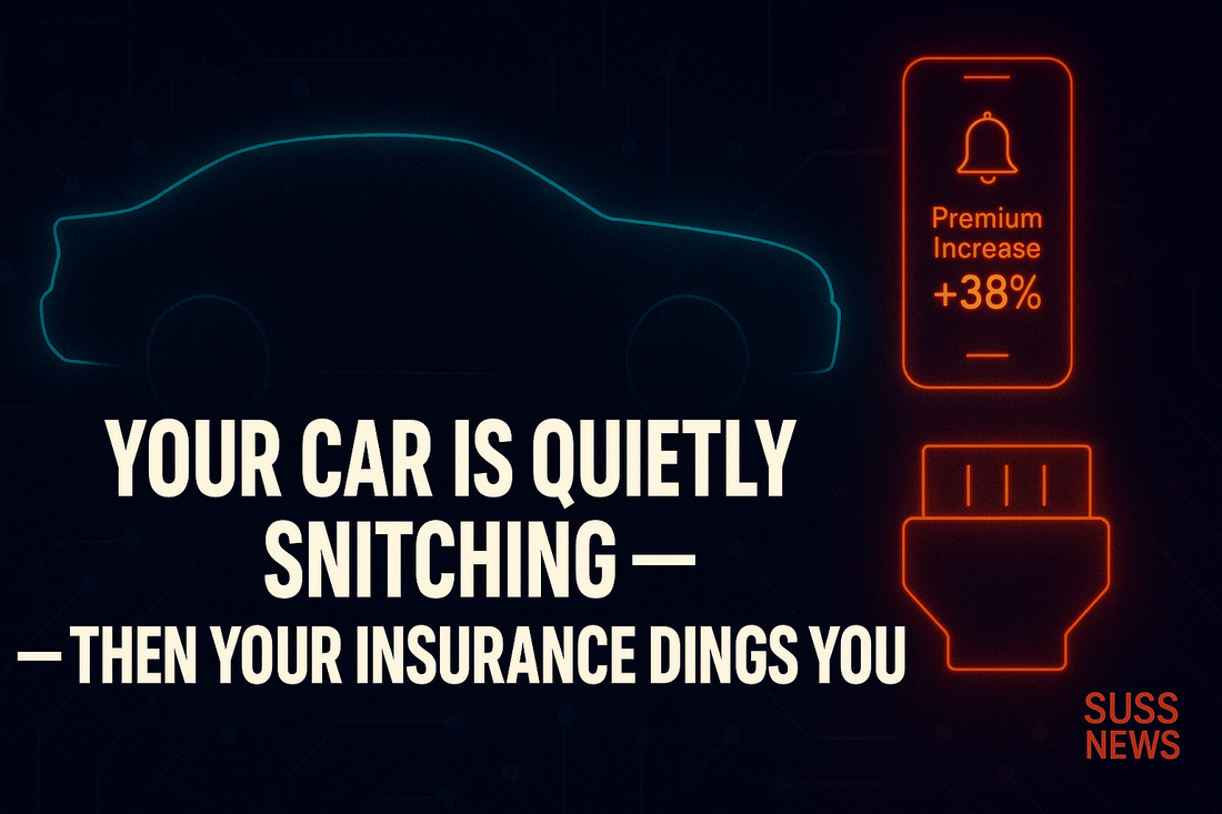 So Sus! Your Car Is Quietly Snitching to Insurance